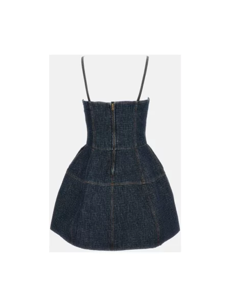 Sukienka jeansowa Fendi niebieska