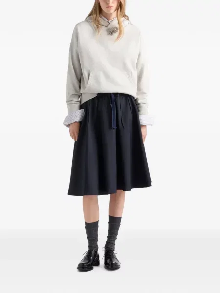 Fustă Prada de mohair albastru
