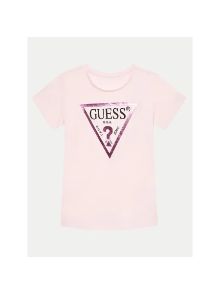Guess Póló Regular Fit rózsaszín