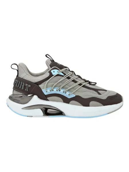 Sneakersy Plein Sport skórzane w tygrysie prążki zielone