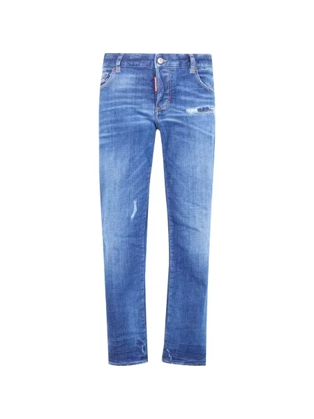 Blugi Dsquared2 zdrențuiți albastru