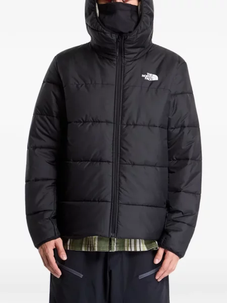 Geacă The North Face cu glugă negru