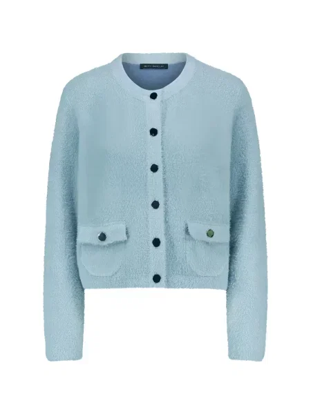 Decupat cardigan Betty Barclay tricotate albastru