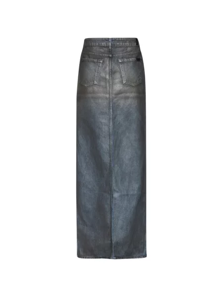 Fustă din denim 7 For All Mankind albastru