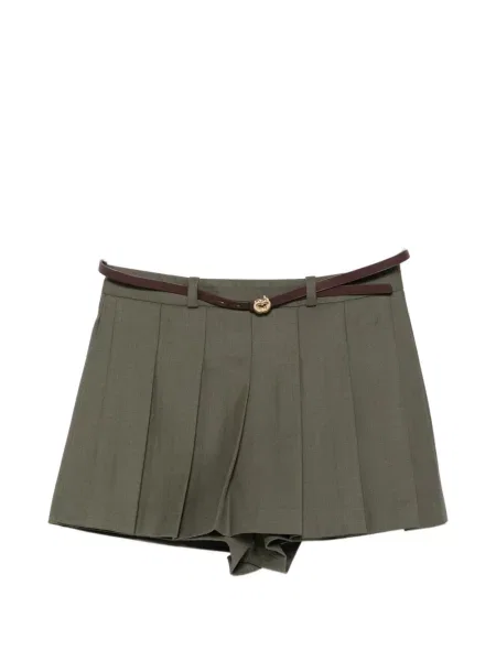 Cu centură pantaloni scurți Maje verde