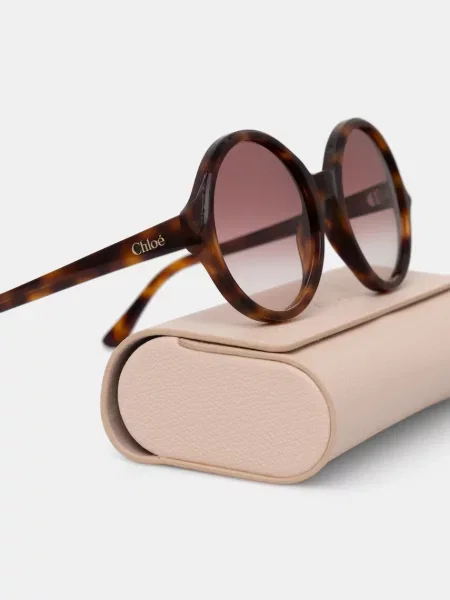 Солнцезащитные очки Chloé оранжевые