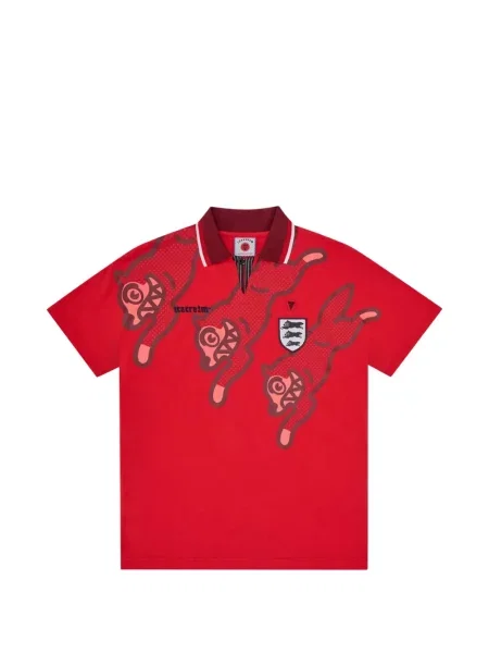Tricou polo Icecream cu imagine roșu