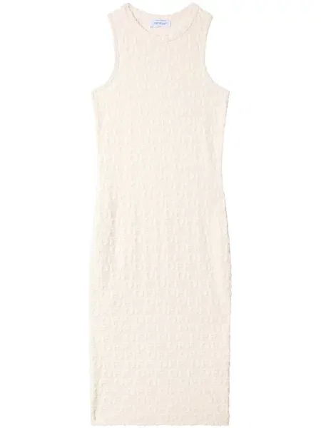 Rochie Off-white din material terry alb