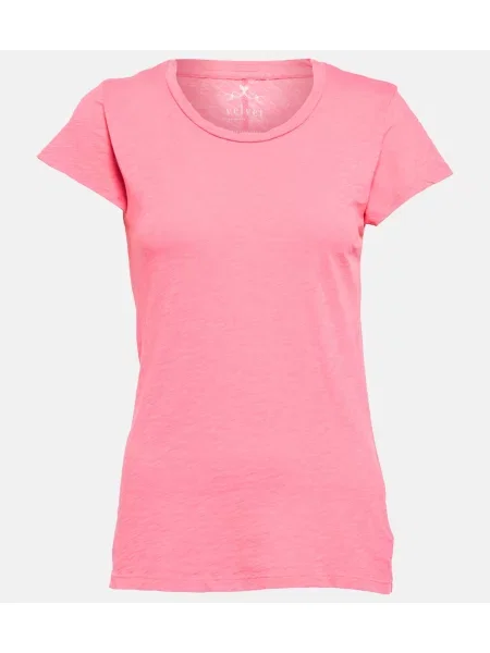 Tricou Velvet de catifea roz