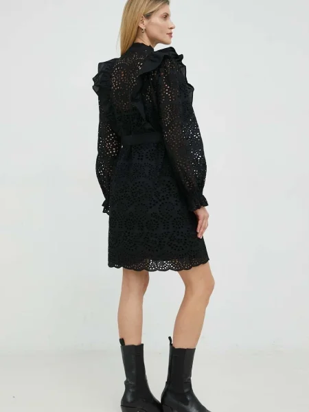 Bruuns Bazaar rochie din Sienna Kandra mini drept negru