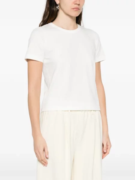 Tricou Forte_forte cu decolteu rotund alb
