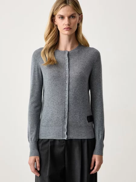 Silvian Heach cardigan pentru femei cu lână WARI gri