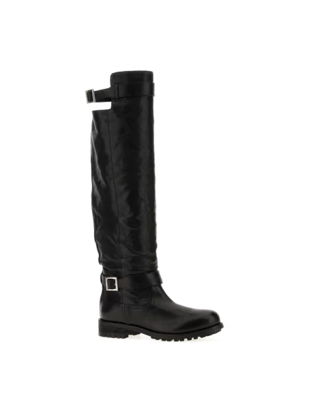 Kozaki Jimmy Choo skórzane czarne