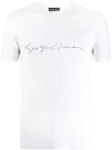 Tricou Giorgio Armani alb