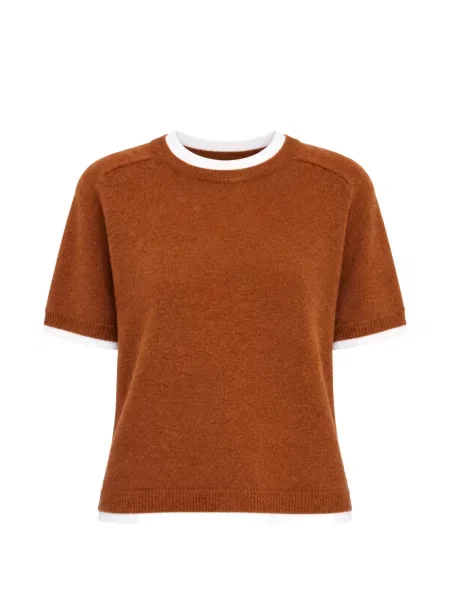 Scurt pulover Semicouture maro