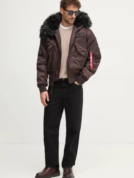 Alpha Industries geaca barbati de iarna maro