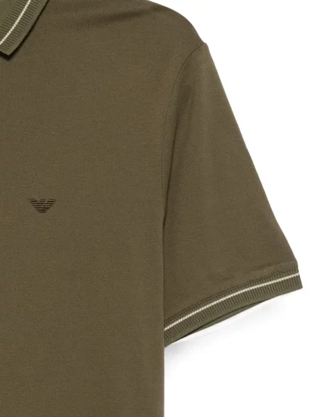Polo Emporio Armani με κέντημα πράσινο