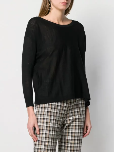 Top Sottomettimi tricotate negru