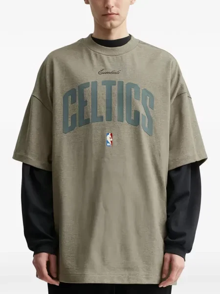Тениска Fear Of God Essentials сиво