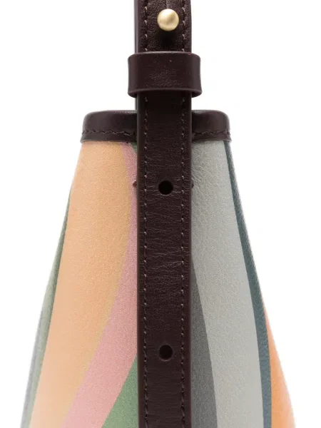 Mini geantă bucket Paul Smith cu dungi mini