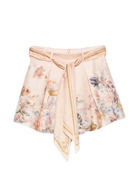 Pantaloni scurți Zimmermann cu model floral cu imagine