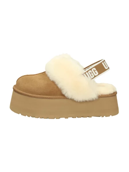 Trampki Ugg skórzane wsuwane beżowe