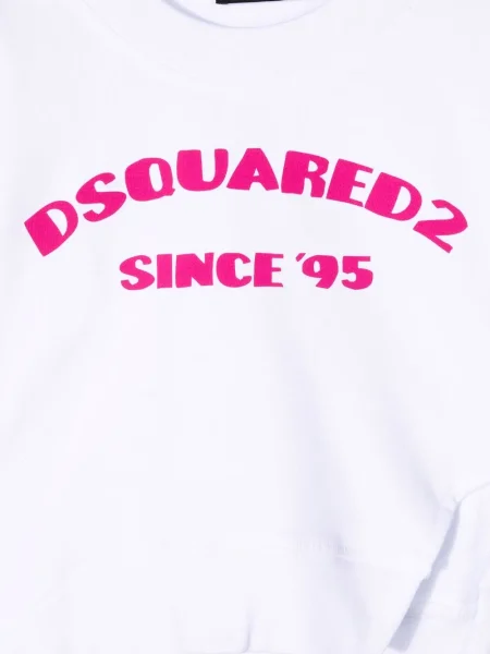 Dětska mikina Dsquared2 bílá