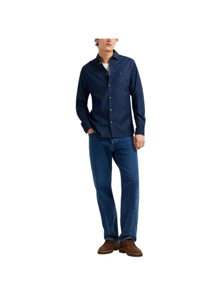 Džínsová košeľa Pepe Jeans modrá