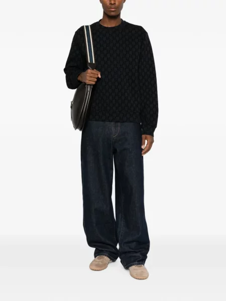 Lung pulover Emporio Armani negru