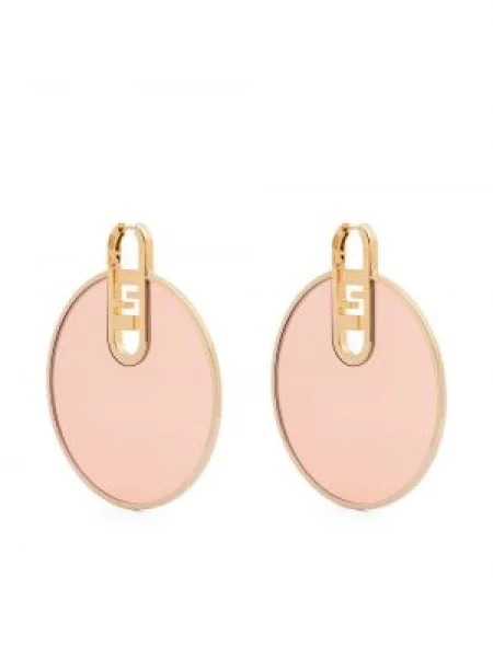 Naušnice Fendi ružičasta