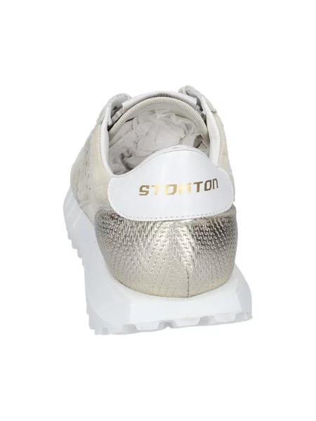 Sneakersy Stokton skórzane beżowe