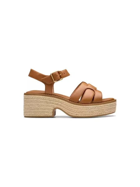 Sandále Clarks s remienkami hnedá