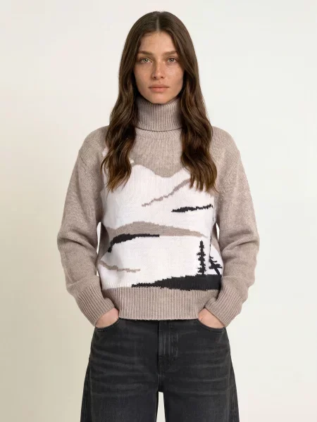 Ftc Cashmere Rolák Z Kašmíru černošedá / režná černá