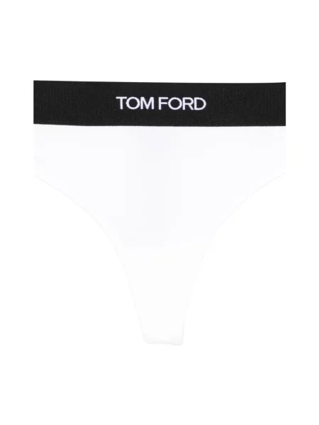 Stringi Tom Ford z modalu białe