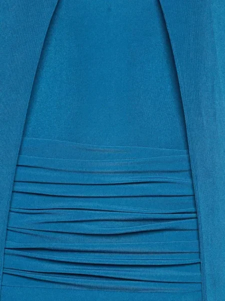 Drapírozott maxi ruha Chats By C.dam kék