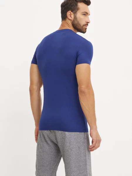 Футболка Emporio Armani Underwear с принтом синяя