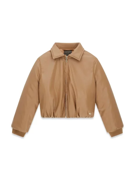 Guess bunda bomber detská hnedá