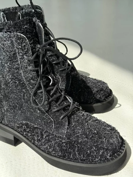 Замшевые ботинки 105.store серые