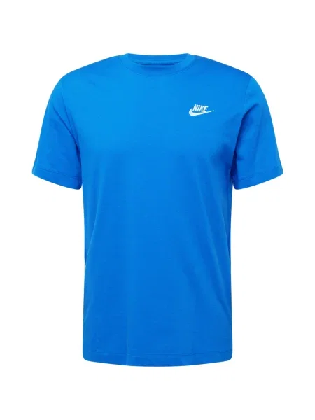 Nike Sportswear Marškinėliai Club sodri „karališka“ / balkšva mėlyna