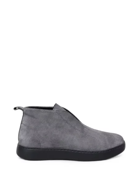 Chiloți Poche Paris din piele de căprioară slip-on gri