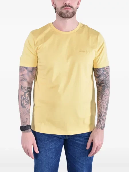 Tricou Dondup cu broderie galben