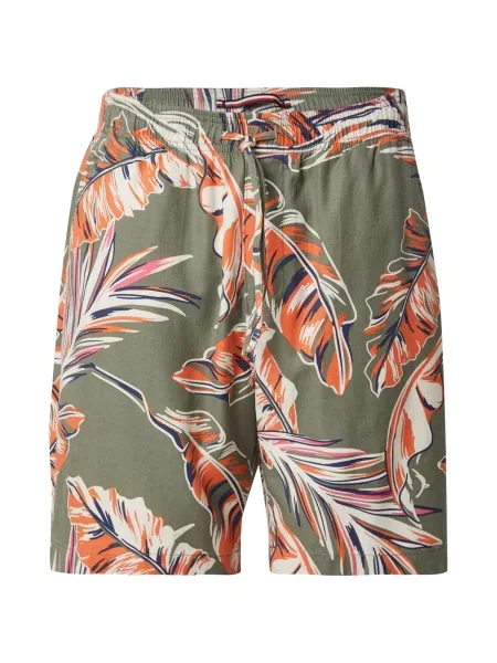 TOMMY HILFIGER Kalhoty MERCER tmavě / zelená / korálová / offwhite modrá