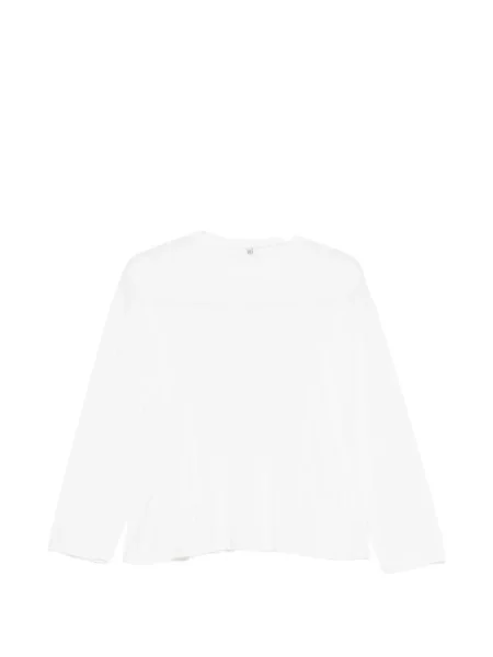 Koszulka Baserange z okrągłym dekoltem biała