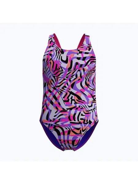 Gyermek egyrészes úszódressz Speedo Digital Allover Leaderback flare pink. Méret: cm rózsaszín