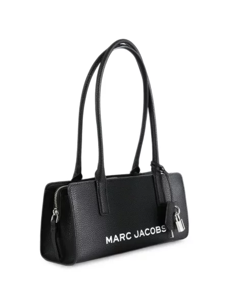 Geantă Marc Jacobs din piele cu imagine negru