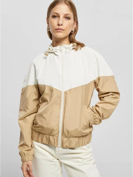 Urban Classics Přechodná bunda Arrow krémová / písková bílá