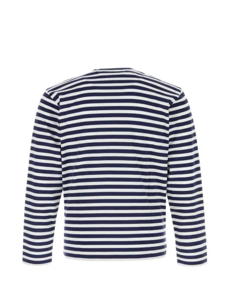 Tricou Comme Des Garcons Play cu broderie albastru