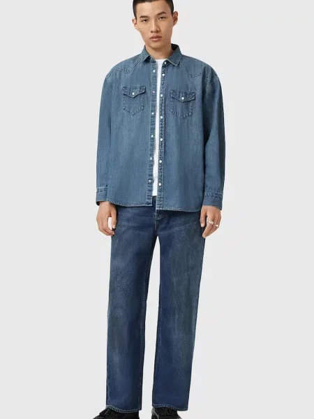 Классическая ошейниковый рубашка Allsaints