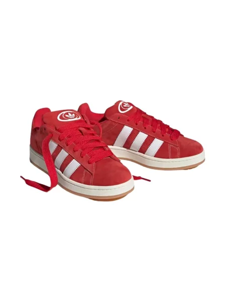 Sneakersy Adidas Campus zamszowe białe
