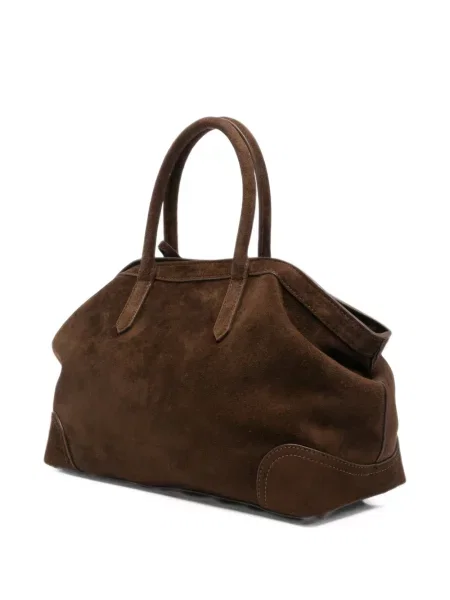 Geantă shopper Ash din piele de căprioară maro